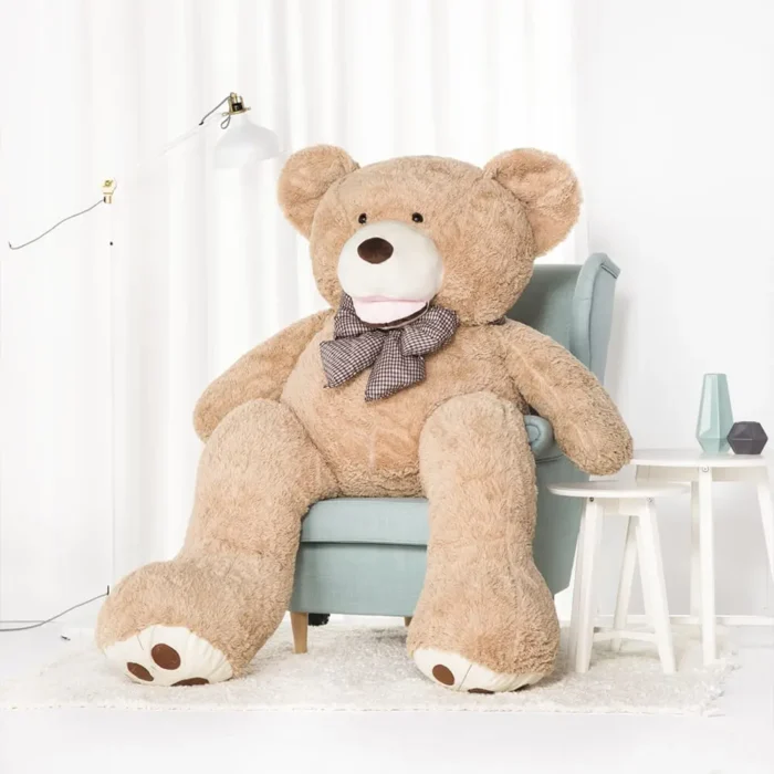 Big Plush Teddy Bear, Soft Toy, 200 Cm, 78 Inches, 6.6 Feet, Light Brown, Bobo - Bild 1